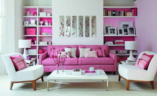 дизайн комнаты в розовом цвете фото