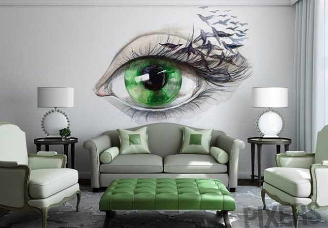 Роспись стен в квартире своими руками - 60 фото