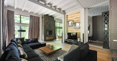 внутрішній інтер'єр дерев'яних будинків