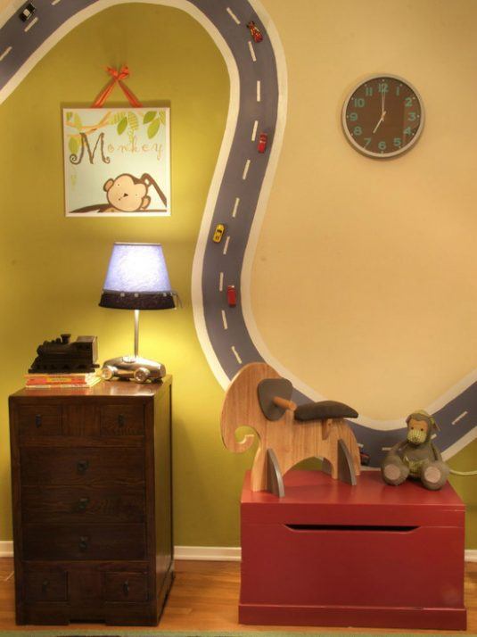 декор стін в дитячій кімнаті для хлопчика