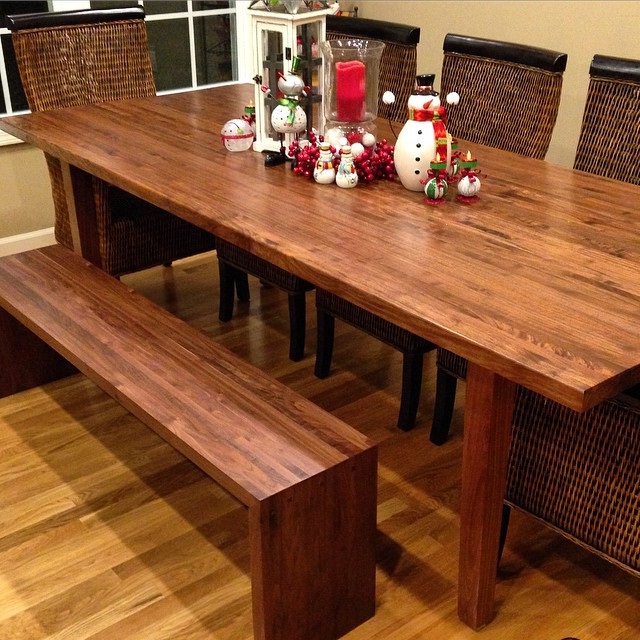 деревянные столы для кухни фото