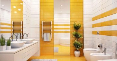 жовта ванна кімната фото